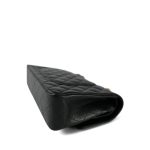 Black Caviar Quilted Medium Classic Flap Gold Hardware - Image 10