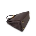 Kelly 25 Retourne Horseshoe (HSS) Ebene Togo Gold Plated B Stamp - Image 20