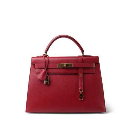 Kelly 32 Rouge Vif Ardennes Gold Plated X Circle Stamp