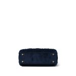 Mini Lady Dior Bag Navy Velvet - Image 11