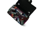 24C Multicolor Sequin Logo Quilted Rectangular Mini Flap Ruthenium Hardware - Image 11