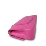 19C Pink Caviar Quilted Classic Flap Medium Light Gold Hardware - Image 9