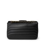 Black Horizontal Mademoiselle Multi Flap Bag GHW - Image 3
