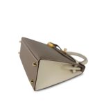 Kelly 25 Bi-Color Horseshoe (HSS) Etoupe/Craie Epsom Gold Plated C Stamp - Image 15