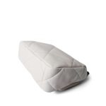 21K White Lambskin Quilted 19 Flap Small Black Hardware - Image 10