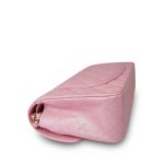 19S Iridescent Pink Caviar Quilted Small Classic Flap with LGHW - Image 9