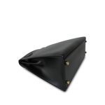 Kelly 32 Black Box Calfskin Gold Plated U Circle Stamp - Image 16