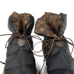 Louis Vuitton Ankle Comfort Black Water Repellent Nylon Monogram Boots/Booties - Image 6