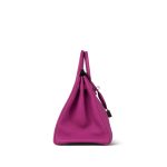 Birkin 25 Magnolia Veau Togo Palladium Plated C Stamp - Image 7