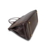 Birkin 35 Havane Gulliver Gold Plated [B] Stamp - Image 13