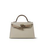 Mini Kelly Sellier II Bi-Color Horseshoe (HSS) Craie/Trench Epsom Permabrass Plated Z Stamp - Image 4