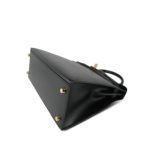 Kelly 28 Sellier Black Box Calfskin Gold Plated A Square Stamp - Image 16
