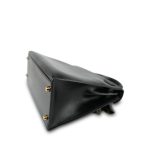 Kelly Sellier 28 Black Box Calfskin Gold Plated T Circle Stamp - Image 15