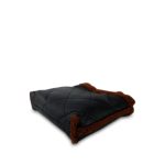 23B Navy Aged Lambskin Brown Sherling Quilted 22 Bag Small Aged Gold Hardware - Image 8