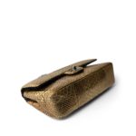 Gold Python Classic Double Flap Medium - Image 4