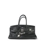 Shoulder Birkin 42 JPG Noir Clemence Palladium Plated [I] Stamp - Image 13
