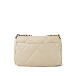 20A Light Beige Goatskin Quilted 19 Flap Small Mixed Hardware - Image 3
