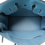 Birkin 35 Bleu Jean Togo Gold Plated N Square Stamp - Image 16
