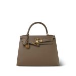 Kelly Sellier 28 Etoupe Epsom Gold Plated Y Stamp - Image 5