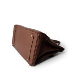 Birkin 35 Brown Ardennes Gold Plated [B] Stamp - Image 9
