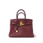 Birkin 30 Rouge H Veau Togo Gold Plated Y Stamp - Image 6