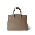 Birkin 30 Trench Togo Palladium Plated U Stamp - Image 6