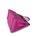 Birkin 25 Magnolia Veau Togo Palladium Plated C Stamp - Image 5