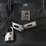 Shoulder Birkin 42 JPG Noir Clemence Palladium Plated [I] Stamp - Image 19