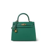 Kelly Sellier 25 Vert Vertigo Veau Epsom Gold Plated C Stamp - Image 5