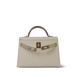 Mini Kelly Sellier II Bi-Color Horseshoe (HSS) Craie/Trench Epsom Permabrass Plated Z Stamp - Image 6