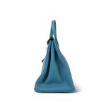 Birkin 35 Bleu Jean Togo Gold Plated N Square Stamp - Image 5
