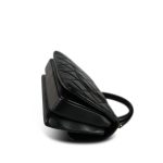 21S Black Lambskin Quilted Small Trendy CC Light Gold Hardware - Image 8