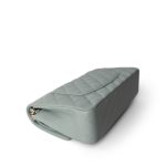 Light Green Caviar Quilted Classic Flap Medium Light Gold Hardware - Image 12