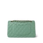 21C Light Green Lambskin Quilted Classic Flap Medium Light Gold Hardware - Image 3