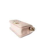 Light Pink Boy Bag Small Caviar Quilted Light Gold Hardware - Image 11