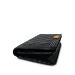 Black Caviar Quilted Boy Wallet on Chain (WOC) Aged Gold Hardware - Image 9