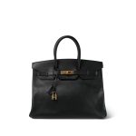 Birkin 35 Black Ardennes Gold Plated [G] Stamp