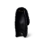 Black Calfskin Braided My Own Frame Flap Bag Aged GHW - Image 5