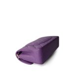 22P Purple Lambskin Quilted Classic Flap Small LGHW - Image 7