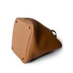 Picotin Lock 18 Biscuit Taurillon Clemence Gold Plated U Stamp - Image 10