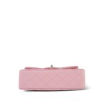 22C Sakura Pink Caviar Quilted Small Classic Flap LGHW - Image 6
