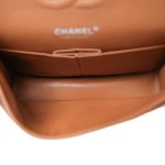 Caramel Caviar Quilted Classic Flap Medium Silver Hardware - Image 11
