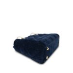 Mini Lady Dior Bag Navy Velvet - Image 28