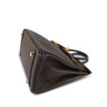 Birkin 25 Ebène Veau Togo Gold Plated Z Stamp - Image 8