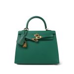 Kelly Sellier 25 Vert Vertigo Veau Epsom Gold Plated C Stamp - Image 7