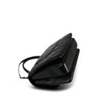 21S Black Lambskin Quilted Small Trendy CC Light Gold Hardware - Image 6
