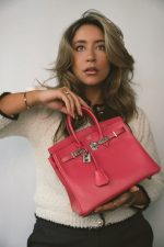 Birkin 25 Rose Lipstick Tadelakt Palladium Plated [R] Stamp - Image 6