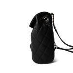 24S Black Caviar Quilted Urban Spirit Backpack LGHW - Image 7