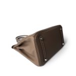 Birkin 30 Etoupe Epsom Palladium Plated Y Stamp - Image 9