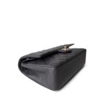 21B Dark Grey Caviar Quilted Classic Flap Medium Light Gold Hardware - Image 9